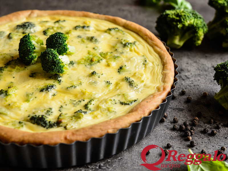 Quiche de Brócolis e queijo Boursin